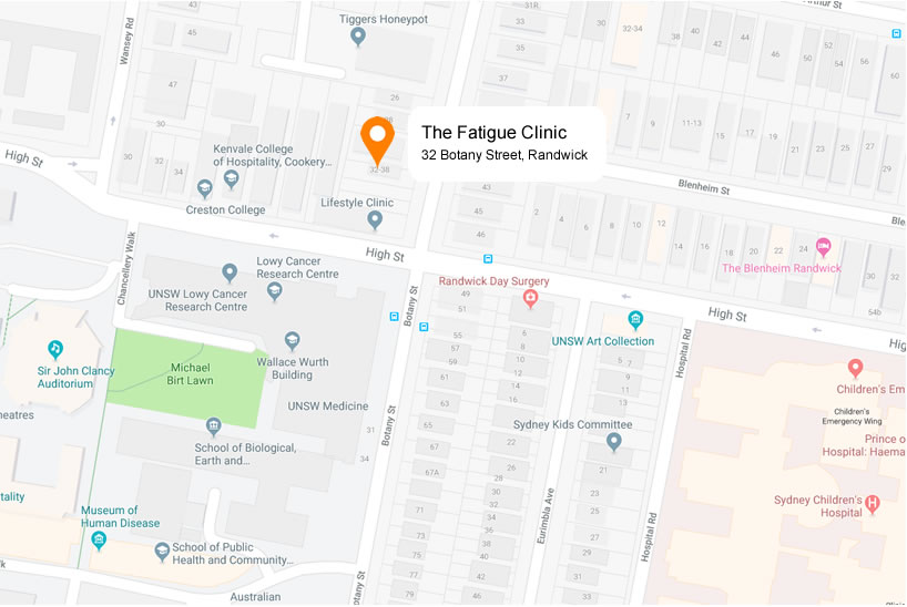 unsw fatigue clinic map
